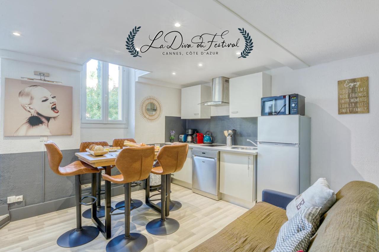 La Diva Du Festival - 10 Mn A Pied Palais & Plages - Cosy & Calme - Clim - Wifi 칸느 외부 사진