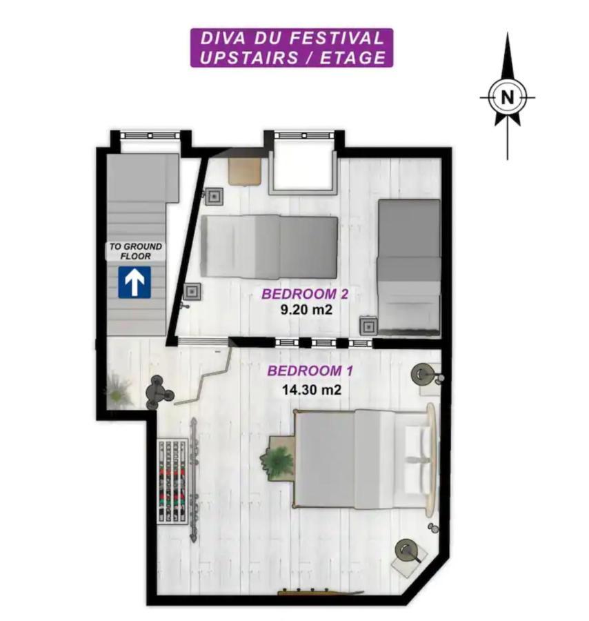 La Diva Du Festival - 10 Mn A Pied Palais & Plages - Cosy & Calme - Clim - Wifi 칸느 외부 사진